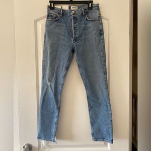 Agolde NWT High Rise slim fit jeans in headlines